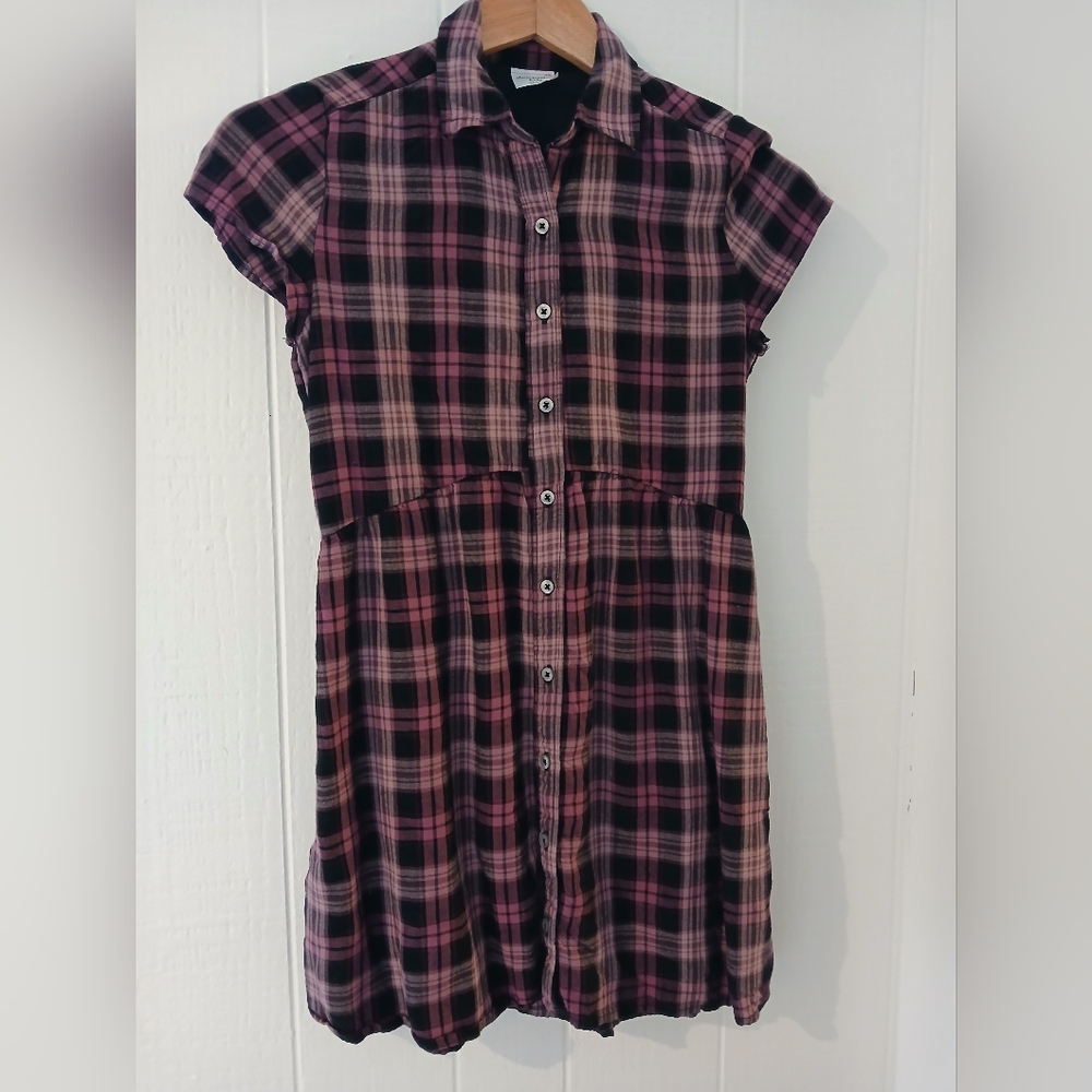 Abercrombie Kids Girls Plaid Dress, Size 11/12